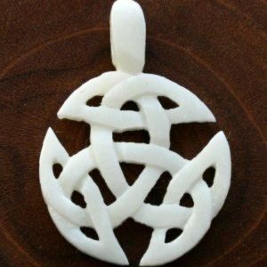 Triskelion Pendant made from Bones